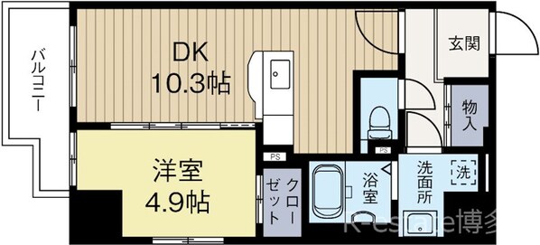 ドムール県庁前の物件間取画像